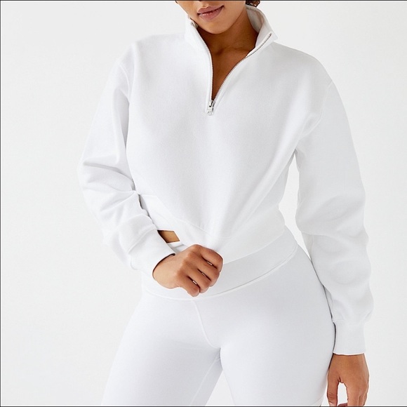 TNA cozy cropped crew sweater - Picture 2 of 3